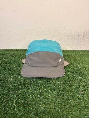 Melin hat cap strap back teal gray pace hyrdro breathable performance 5 panel